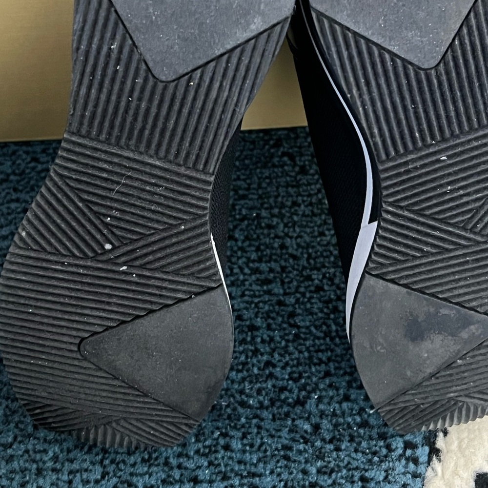 Michael Kors Black Skyler Stretch Knit Sock High Top Bootie Sneakers Size 6.5! - Picture 11 of 12